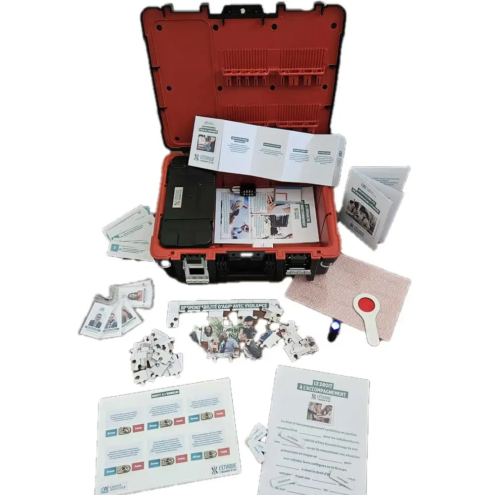 Kit d'escape game sur l'éthique et la conformité bancaire conçu pour le Crédit Agricole